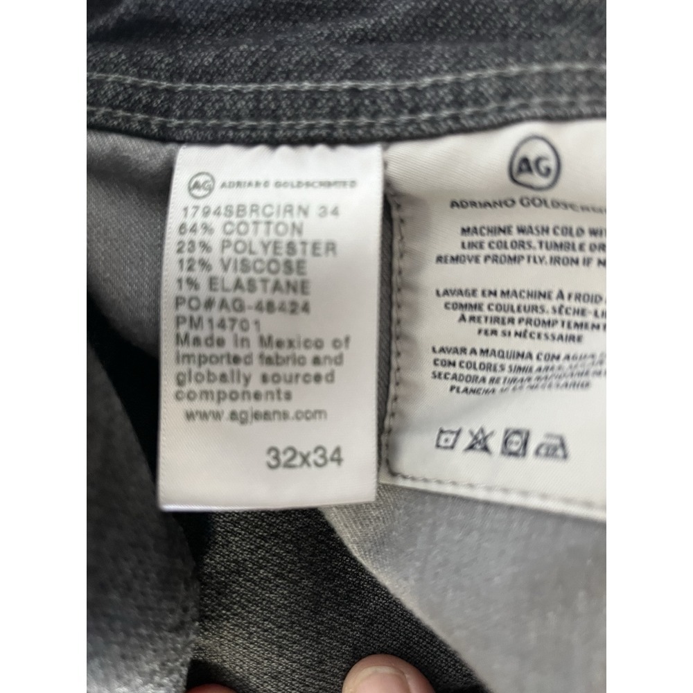 Adriano Goldschmied The Everett‎ Slim Straight Jeans 32x34 (28) Black - Picture 5 of 8